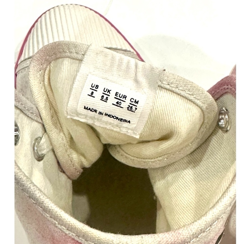 ISABEL Marant Benkeen Women’s Tie Dye Ombre Canvas High Top Sneakers Size 8 - Picture 13 of 13